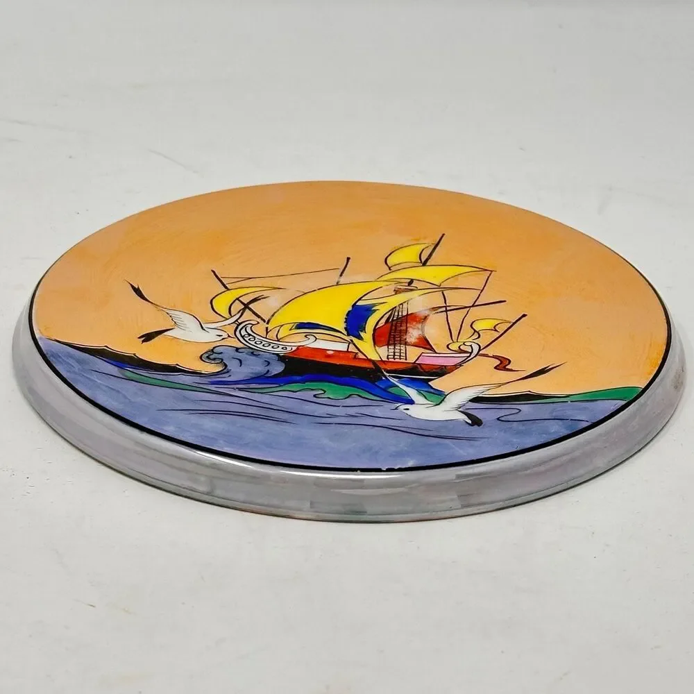 Noritake Lusterware Galleon Ship Porcelain 6